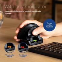 mouse ergonomic - MOUSE USB OPTICAL WRL TWISTER/BLACK RGOTWBMWLBL R-GO TOOLS - 8 nuotrauka