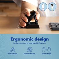 mouse ergonomic - MOUSE USB OPTICAL WRL TWISTER/BLACK RGOTWBMWLBL R-GO TOOLS - 10 nuotrauka