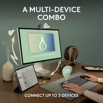 bluetooth peles - Logitech Pebble 2 Combo (US) Rose - 6 nuotrauka