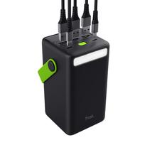 powerbank 20w - Trust Redoh XXL, 50000mAh, juodas, žalias - 3 nuotrauka