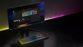corsair klaviaturos - Corsair K55 Core RGB, Pilka (Gray) - 2 nuotrauka