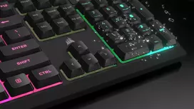 corsair klaviaturos - Corsair K55 Core RGB, Pilka (Gray) - 3 nuotrauka