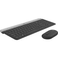 klaviatura slim - Logitech MK470 Slim Wireless Combo Klaviatūra ir Pelė, Grafitas (Graphite) - 2 nuotrauka