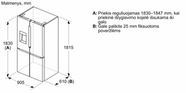 laisvai pastatomas saldytuvas - Bosch KFI96AXEA - 3 nuotrauka