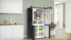 laisvai pastatomas saldytuvas - Bosch KFI96AXEA - 8 nuotrauka