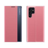 samsung stovas - New Sleep Case for Samsung Galaxy S24 FE cover with flap and stand - pink - 1 nuotrauka