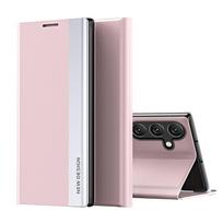 flip telefonai - Sleep Case Pro Samsung Galaxy S25+ Case with Flip and Stand - Pink - 1 nuotrauka