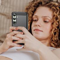 samsung galaxy s24 fe deklas - Carbon Case for Samsung Galaxy S24 FE - Black - 2 nuotrauka