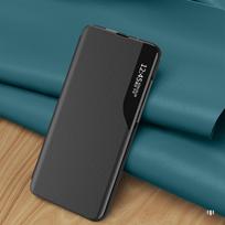 flip telefonai - Eco Leather View Case for Samsung Galaxy S24 FE with Flip and Stand - Black - 2 nuotrauka