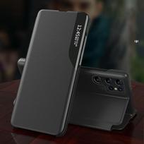 flip telefonai - Eco Leather View Case for Samsung Galaxy S24 FE with Flip and Stand - Black - 5 nuotrauka