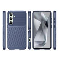 samsung galaxy s24 fe deklas - Thunder Case for Samsung Galaxy S24 FE silicone armor cover - blue - 6 nuotrauka