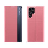 naujas samsung s25 - New Sleep Case for Samsung Galaxy S25 Ultra Cover with Flip and Stand - Pink - 2 nuotrauka