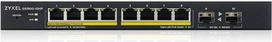 gigabit switch 2 - ZYXEL GS1900-10HP V2, 8-PORT GBE L2 POE SMART SWITCH   2 SFP SLOTS, 802.3AT, DESKTOP, FANLESS, 70 WATT | GS1900-10HP-EU0102F - 4 nuotrauka
