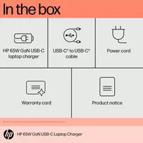usb 65w charger - HP 65W GaN USB-C Nešiojamas kompiuteris Charger - 3 nuotrauka