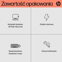 stacionarus kompiuteriai - HP All-in-One 24-cr0312nw ,  AMD Ryzen 5 7520U ,  16GB DDR5 ,  512GB SSD ,  23.8" FHD IPS ,  Baltas (White) - 3 nuotrauka