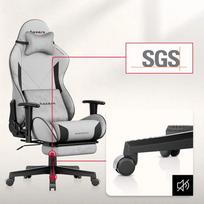 gaming chair - Huzaro Force 5.7, pilka (Gray) - 3 nuotrauka