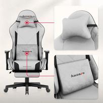 gaming chair - Huzaro Force 5.7, pilka (Gray) - 4 nuotrauka