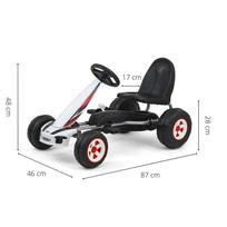 gokartas - Automobilis su pedalais Milly Mally Go-Kart - 2 nuotrauka