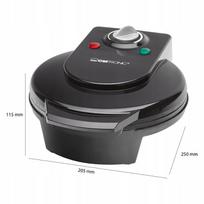 spurgu keptuve - Clatronic 261 679 Vaflinė 5 vafliams Juoda (Black) 1200 W - 3 nuotrauka
