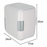 automobiliniai saldytuvai - Home4You Mini Šaldytuvas 4L Baltas (White) - 3 nuotrauka