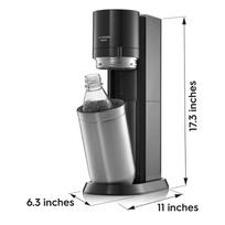 gazuoti gerimai -  SodaStream DUO, juodas + buteliukas SodaStream, 1l, Metalinis + Schwip Schwap Zero SodaStream sirupas, 440ml - 2 nuotrauka