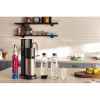 gazuoti gerimai -  SodaStream DUO, juodas + buteliukas SodaStream, 1l, Metalinis + Schwip Schwap Zero SodaStream sirupas, 440ml - 8 nuotrauka
