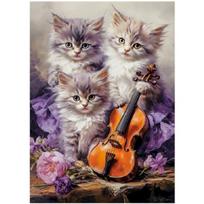 puzzle castorland - Castorland Musical Kittens 27613, 260 det. - 2 nuotrauka
