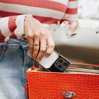 magnetinis power bank - Wozinsky WRW349YWS, 10000mAh, Magnetic Power Bank, balta - 3 nuotrauka