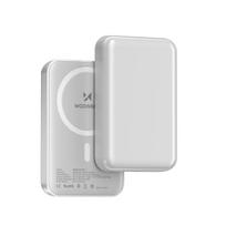 magnetinis power bank - Wozinsky WRW349YWS, 10000mAh, Magnetic Power Bank, balta - 9 nuotrauka
