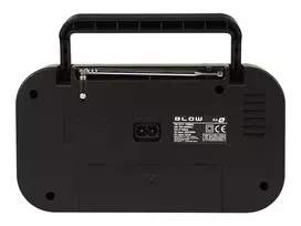 nesiojamas radijas - Blow RA6 Juodas (Black) Nešiojamas analoginis AM/FM radijas - 6 nuotrauka