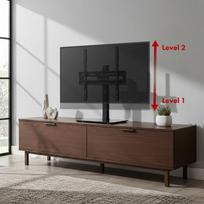 tv 32 - Maclean MC-132 Universalus televizoriaus stovas 32"-55", Maks. 35 kg, 20° sukimas, Juodas (Black) - 5 nuotrauka