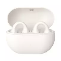 usb c ausines - Baseus Bass 15 Clip Open Ear White (Balta) - 5 nuotrauka