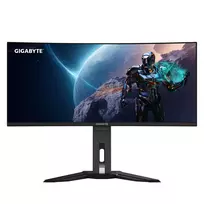 oled monitorius - Gigabyte MO34WQC EK1 34" OLED, WQHD, 175Hz, 0.03ms, Juodas (Black) - 3 nuotrauka