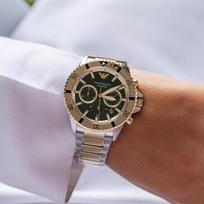 armani laikrodis - Emporio Armani AR11586 Diver Chronograph Žalias (Green) - 3 nuotrauka