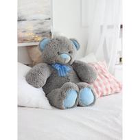 pliusinis meskinas - Pliušinis žaislas meška Fancy Silveris, mėlynas/pilkas, 48 cm - 2 nuotrauka