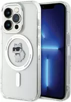 iphone 14 apple deklas magsafe - Karl Lagerfeld IML Choupette MagSafe dėklas Apple iPhone 14 Pro Max - Skaidrus (Transparent) - 1 nuotrauka