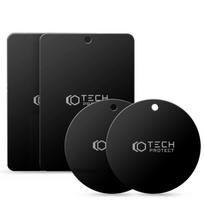 magnetinis telefono laikiklis - Tech-Protect MetalPlate magnetinės plokštelės automobiliniams laikikliams - juodos (4 vnt.) - 1 nuotrauka