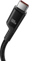 usb 100w laidas - Baseus Fish-Eye USB-C į USB-C greito įkrovimo laidas 100W 1m Juodas (Black) - 5 nuotrauka