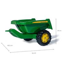john deere traktoriai zaislinis - Žaislinis automobilis Rolly Toys John Deere Kipper II Trailer 128822 - 3 nuotrauka