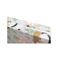 vaikiska lovele - Sensillo čiužinys Panda ir lapė 120x60 cm, pilkas (Gray) - 4 nuotrauka