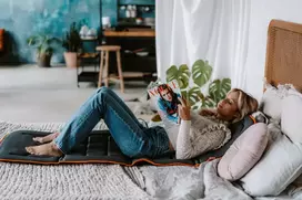 masaziniai kilimeliai - Masažinis kilimėlis Medivon Cosy Vibra, 30 W, pilka sp. - 2 nuotrauka