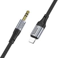 aux lightning adapteris - Hoco UPA26 Lightning į 3.5 mm AUX kabelis 1 m Juodas (Black) - 1 nuotrauka