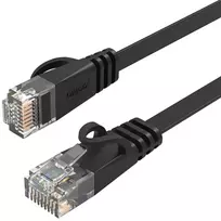 Orico PUG-C6B CAT6 Ethernet tinklo kabelis, plokščias, 0.5m, Juodas (Black)