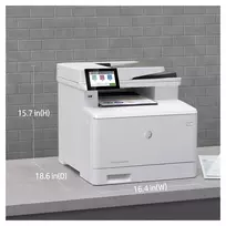 spalvotas lazerinis spausdintuvas - HP Color LaserJet Enterprise MFP M480f - 3 nuotrauka
