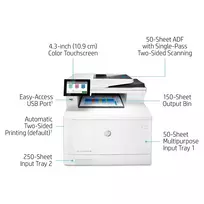 spalvotas lazerinis spausdintuvas - HP Color LaserJet Enterprise MFP M480f - 15 nuotrauka