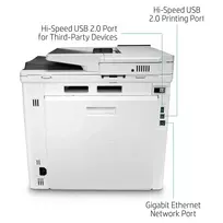 spalvotas lazerinis spausdintuvas - HP Color LaserJet Enterprise MFP M480f - 19 nuotrauka