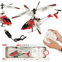 syma s107 - Syma S107H RC sraigtasparnis 2.4GHz RTF Raudonas (Red) - 1 nuotrauka