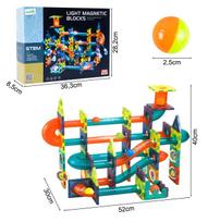magnetiniai konstruktoriai - MalPlay Šviečiantis magnetinis konstruktorius, 110 vnt. - 11 nuotrauka