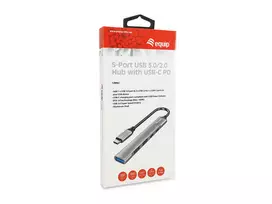 usb a sakotuvas - Equip Dock USB-C->1xUSB-C,1xUSB3.0,2xUSB2.0,100WPD 0.15m si - 2 nuotrauka