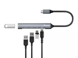 usb a sakotuvas - Equip Dock USB-C->1xUSB-C,1xUSB3.0,2xUSB2.0,100WPD 0.15m si - 3 nuotrauka